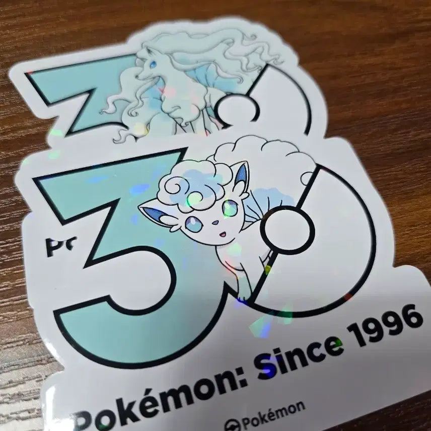 [BUNJANG] Alolan Ninetales &amp; Alolan Sandslash Sticker Set / 알로라나인테일+알로라식스테일 스티커 세트 포켓몬30주년 스티커