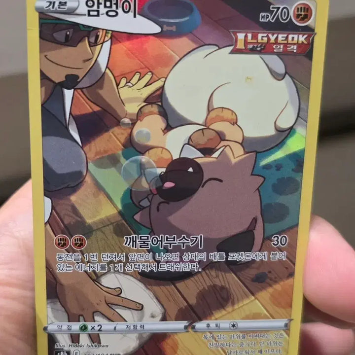 [BUNJANG] Pokemon Card Rockruff CHR / 포켓몬카드 암멍이 CHR