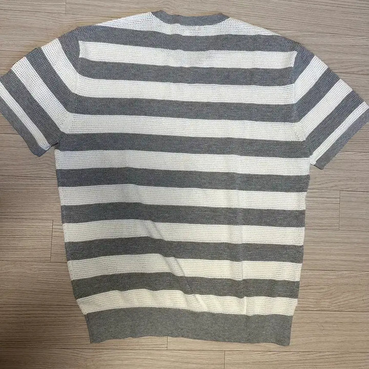 [BUNJANG] Golden Bear Unisex Mesh Stripe Round Knit / (L) 골든베어 유니섹스 메쉬 스트라이프 라운드 니트
