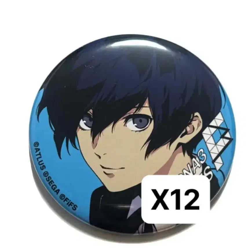 [BUNJANG] Persona 3 FES Protagonist 12-Piece Button Badge Bundle Set / 페르소나3 FiFS 주인공 캔뱃지 12개 일괄