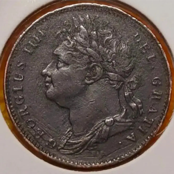 [BUNJANG] 1821 UK King George IV Farthing Coin / 희귀 영국 1821년 조지4세 파딩.외국주화 주화 화폐 동전