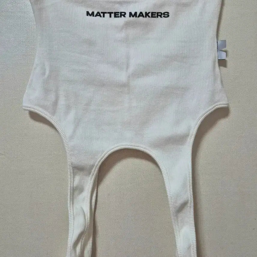 [BUNJANG] Mattermakers Ribbed Tank Top White / mattermakers 골지 탱크 탑 화이트
