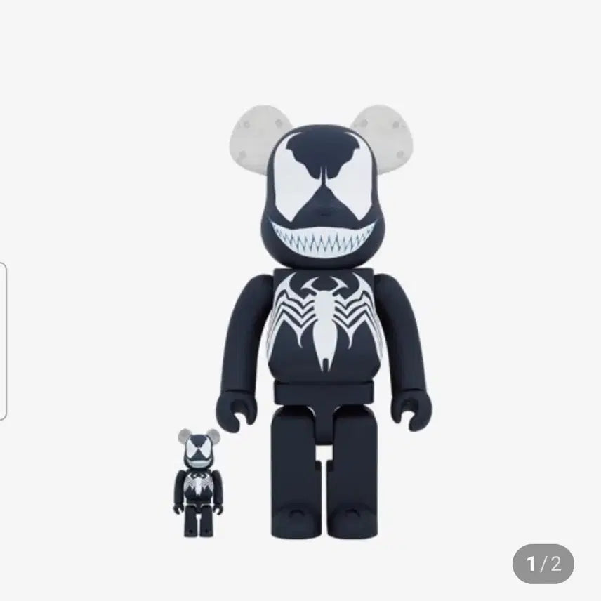 [BUNJANG] Be@rbrick Amazing Spider-Man Venom 100% &amp; 400% Set / 베어브릭 어메이징스파이더맨 베놈 100%&amp;400% 세트