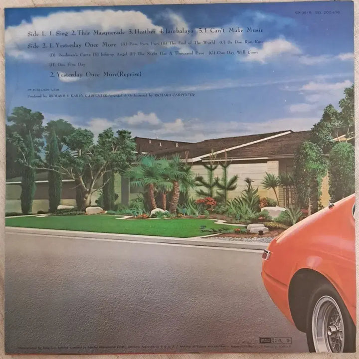 [BUNJANG] The Carpenters NOW &amp; THEN LP / LP  카펜터스 (CARPENTERS)  NOW&amp;THEN  판매