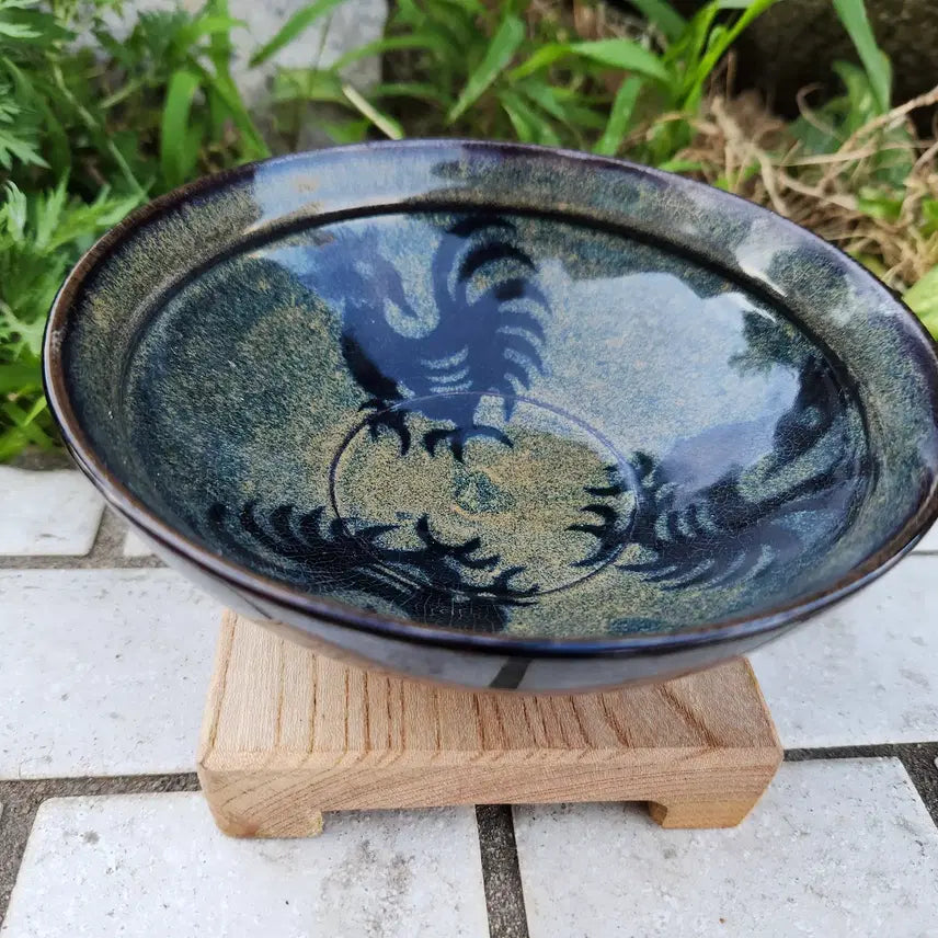 [BUNJANG] Gilju Yo Celadon Tea Bowl with Rooster Design / 길주요 다완입니다.수탉 문양