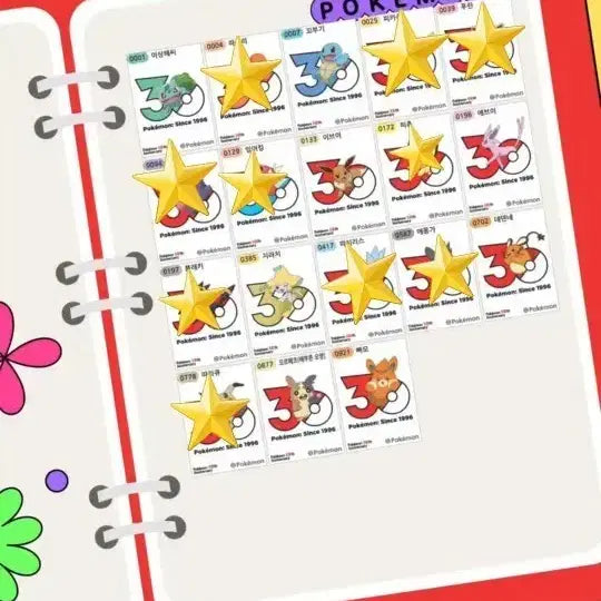 [BUNJANG] Pokemon 30th Anniversary Sticker Collection Trading / 포켓몬 30주년 띠부씰교환