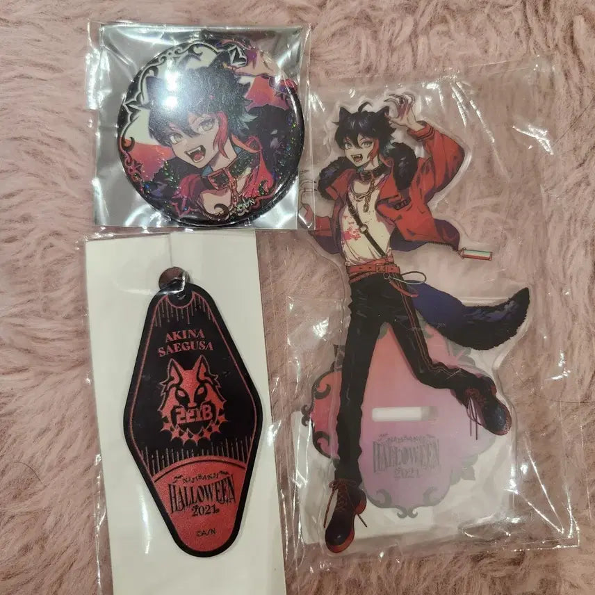 [BUNJANG] Saegusa Akina 2021 Halloween Acrylic Stand, Can Badge, and Keychain Holder / 사에구사 아키나 2021 할로윈 아크릴 스탠드 캔뱃지 키홀더