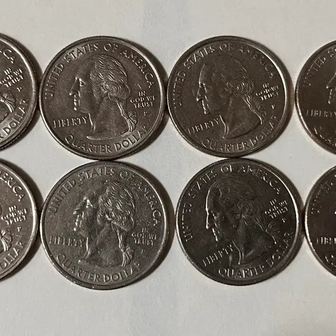 [BUNJANG] 50 State Quarters Collection Set - 8 States / 미국 50개주  기념 쿼터달러 동전 8개주 8종세트 일괄판매
