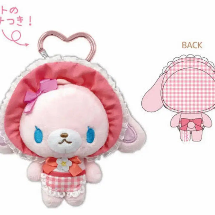 [BUNJANG] Sanrio Sugarbunnies Momousa Carabiner Mascot Plush / 산리오 슈가바니즈 카라비너 마스코트 모모우사 인형