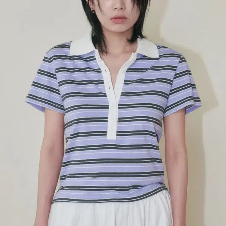 [BUNJANG] Please Project Border Stripe PK T-Shirt / [플리즈프로젝트]BORDER STRIPE PK T-SHIRT