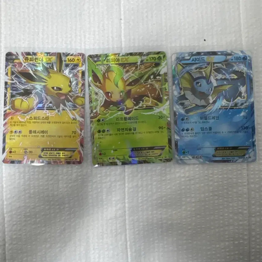 [BUNJANG] Pokemon Eeveelution Promo Card Set / 이브이 진화체 3종 프로모 포켓몬카드