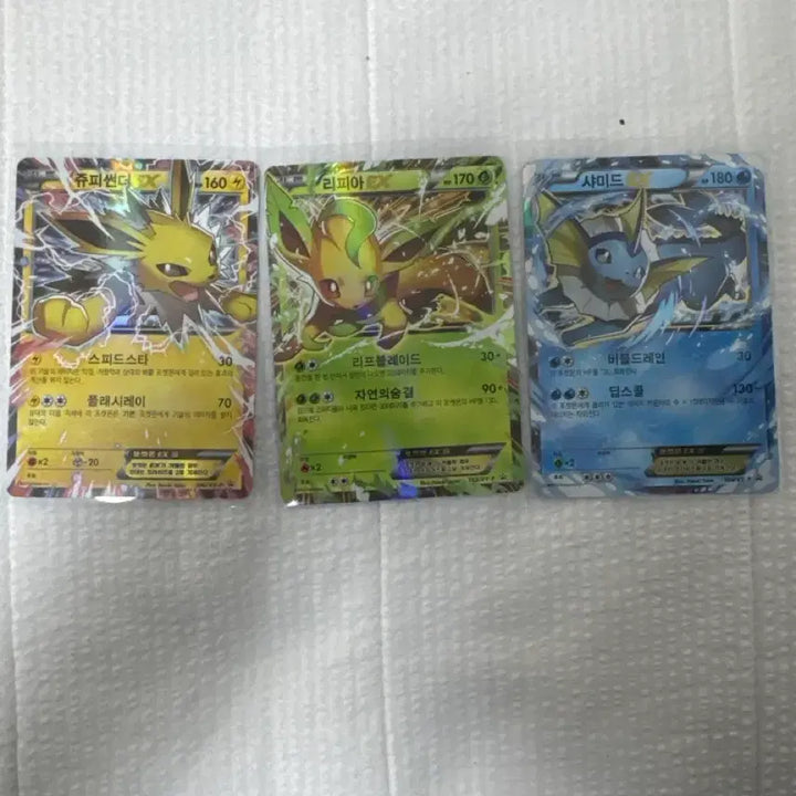 [BUNJANG] Pokemon Eeveelution Promo Card Set / 이브이 진화체 3종 프로모 포켓몬카드