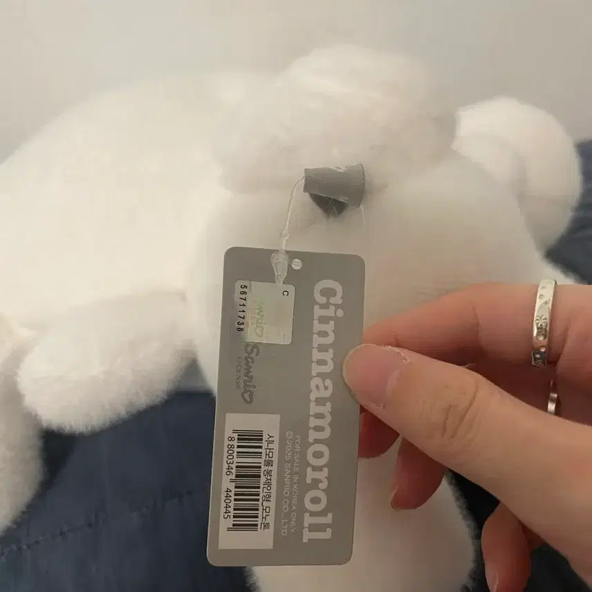 [BUNJANG] Sanrio Cinnamoroll Monotone Plush Doll - Medium Size / 산리오 시나모롤 모노톤 봉제인형 중형인형 새상품
