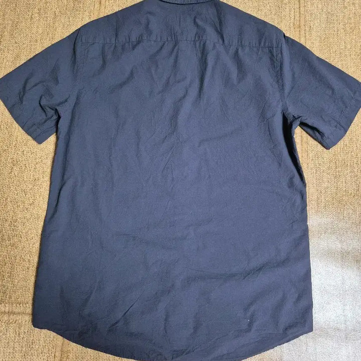 [BUNJANG] Beanpole Short Sleeve Shirt Navy / 빈폴반팔 바스락셔츠 네이비 95ㄷ