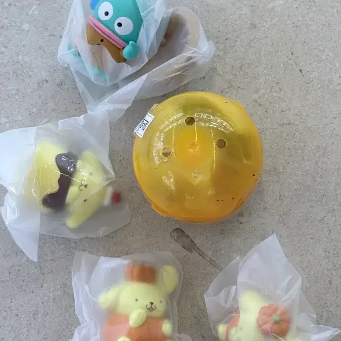 [BUNJANG] Pompompurin Pumpkin Hat Keyring Set / 호박 폼폼푸린 한교동 가챠 메지루시
