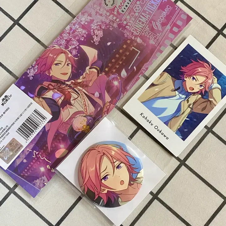 [BUNJANG] Ensemble Stars Kohaku Ticket Paper Set / 앙스타 코하쿠 크레이지 비 티켓 캔뱃지 지류 세트