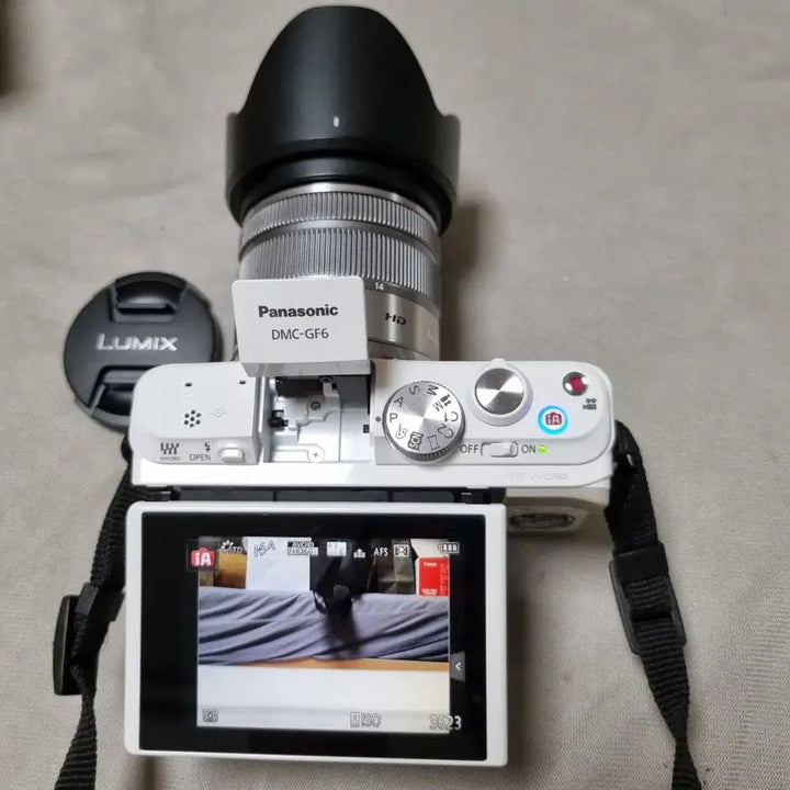 [BUNJANG] Panasonic Lumix GF6 White Mirrorless Camera Set / 파나소닉 루믹스 GF6 화이트 카메라 세트