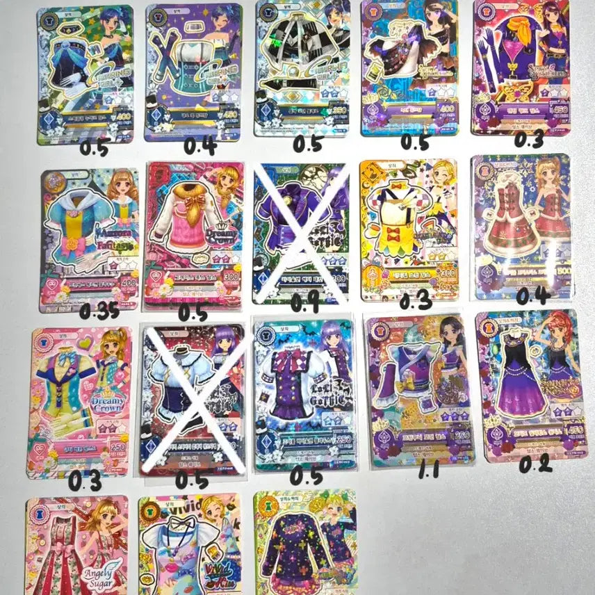 [BUNJANG] Aikatsu Japanese and Korean Cards Bulk Sale / 아이카츠 한 일판 카드 대량 판매