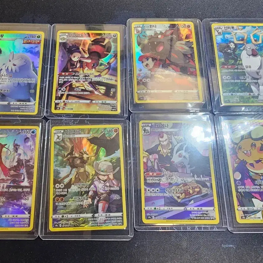 [BUNJANG] Pokemon Card chr 8 Types Set / 포켓몬 카드 chr 8종 세트