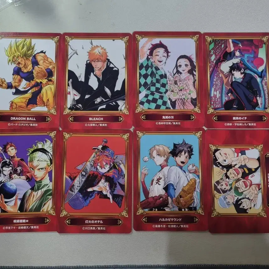 [BUNJANG] Jump Festa 2026 Animate Exclusive Cards - Demon Slayer, Bleach, Dragon Ball Photocards Bundle / 2026 점프페어 애니메이트 특전 카드 귀멸의칼날 블리치드래곤볼 포카