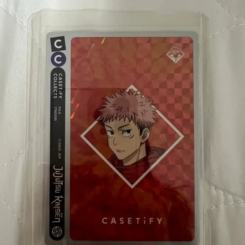 [BUNJANG] CASETiFY Jujutsu Kaisen Collaboration POB Yuji Itadori Super Rare Card / 케이스티파이 주술회전 콜라보 특전 카드 이타도리 유지 슈퍼레어카드