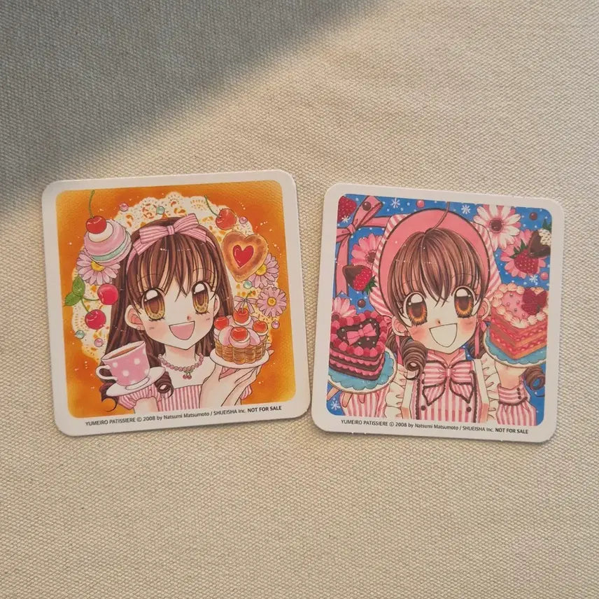 [BUNJANG] Yumeiro Patissiere Special Edition Coaster Set (2 types) / 꿈빛파티시엘 특전 코스터 일괄 2종 판매합니다.