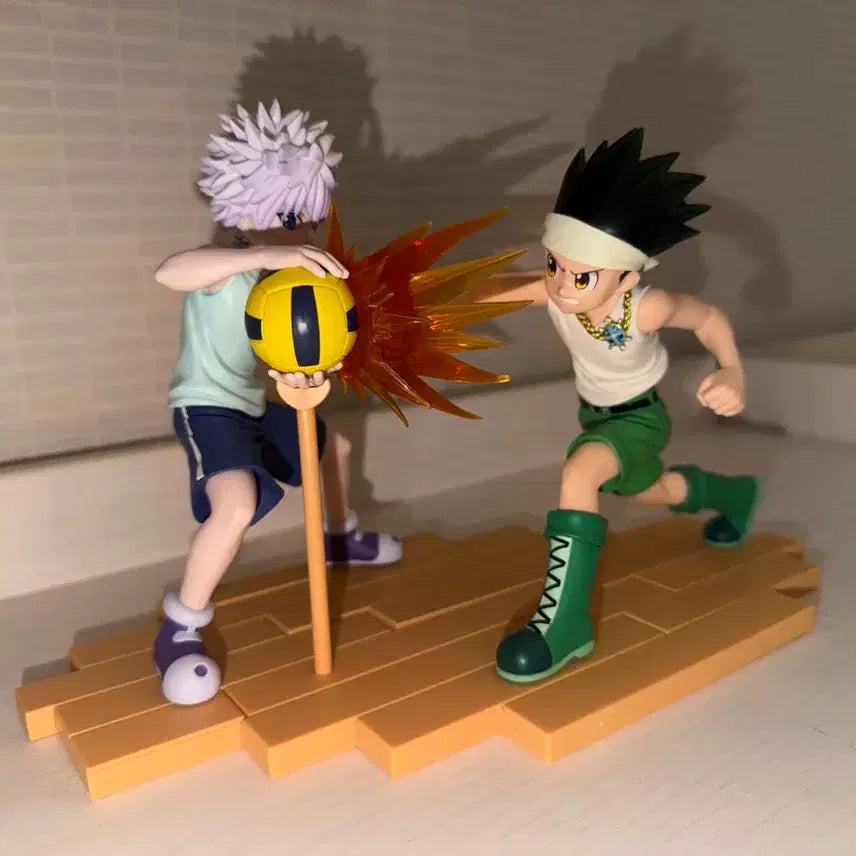 [BUNJANG] Hunter x Hunter Killua &amp; Gon Grid Island Dodgeball Figure Bundle Set / 헌헌 키르아 &amp; 곤 그리드아일랜드 피구 G.I 피규어 일괄