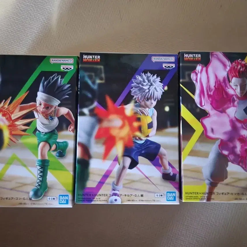 [BUNJANG] Hunter x Hunter Gon/Killua/Hisoka G.I. Arc Figure Set / 헌터x헌터 피규어 곤/키르아/히소카 세트 G.I편