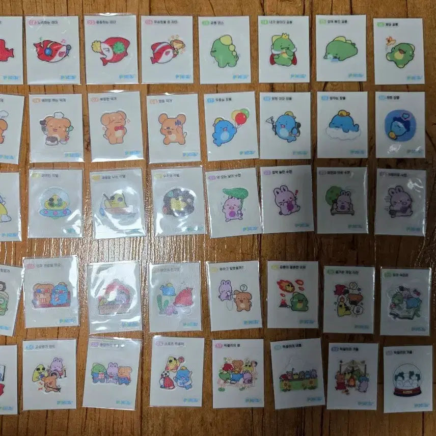 [BUNJANG] Pixelie Sticker Collection Bundle / 픽셀리 띠부실 "전종" 일괄 판매