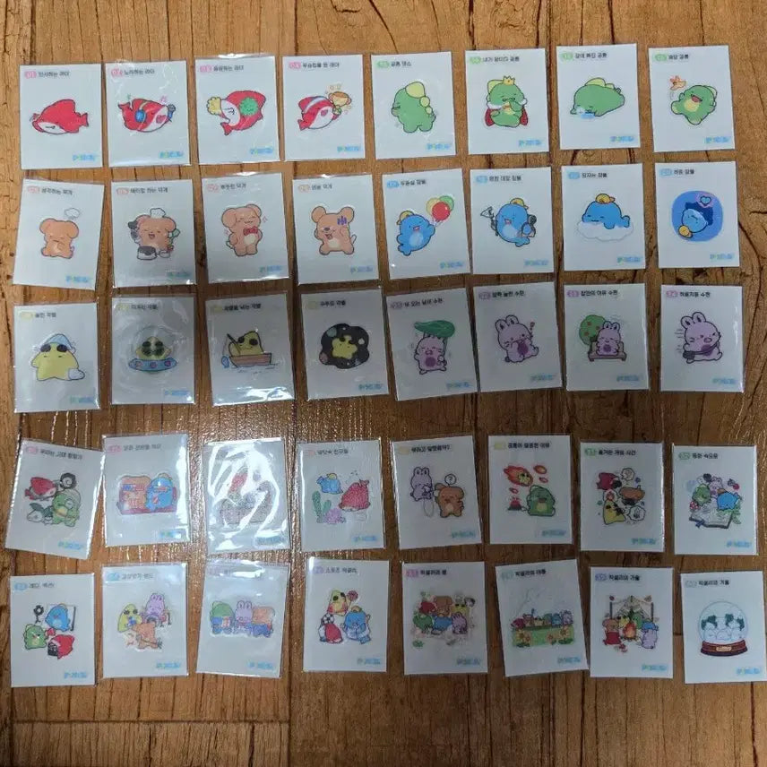 [BUNJANG] Pixelie Sticker Collection Bundle / 픽셀리 띠부실 "전종" 일괄 판매