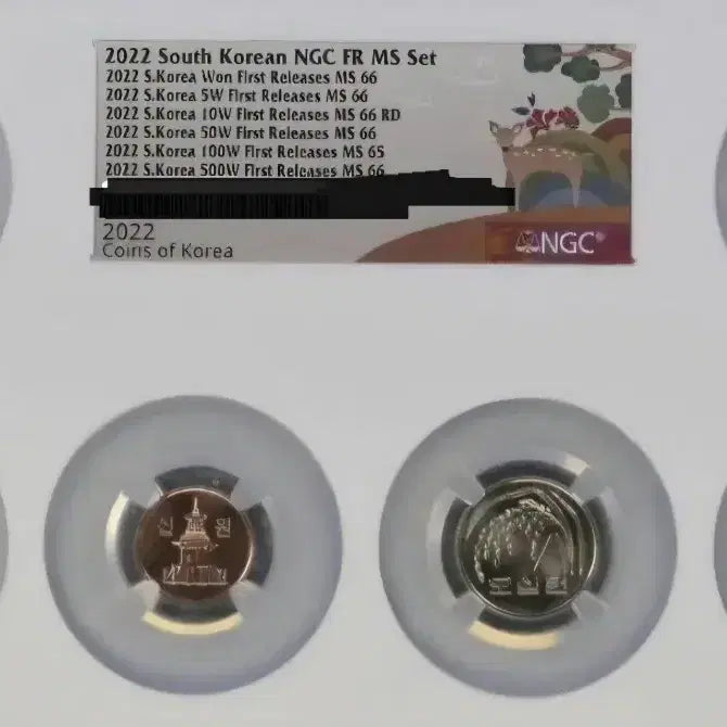 [BUNJANG] NGC FR MS 2022 Graded Coin Set - 5 Variants / <특년>[신출귀물]보기힘든 2022년  멀티세트