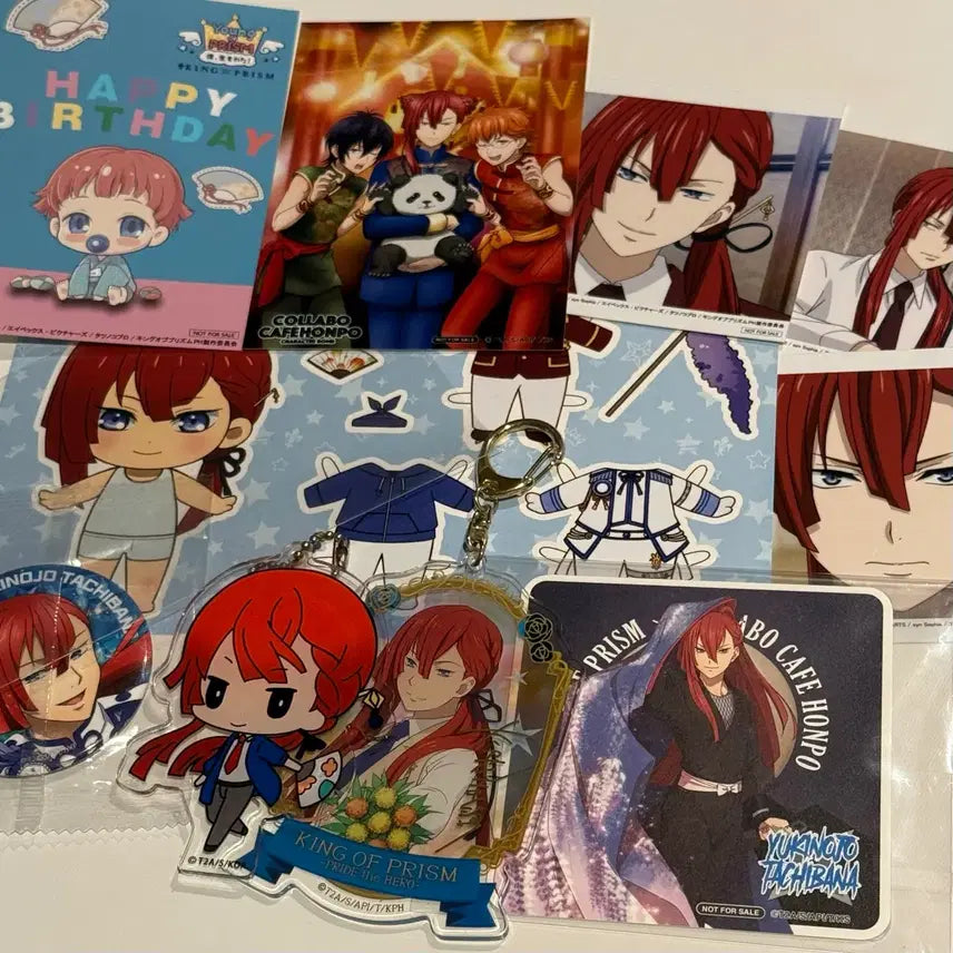 [BUNJANG] King of Prism Tachibana Yukinojo Acrylic Stand &amp; Paper Goods Bundle / 킹오브프리즘 타치바나 유키노조 아크릴 스탠드 지류 일괄 킹프리