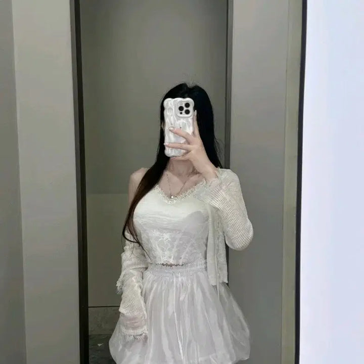 [BUNJANG] Imported Clothing Summer Sleeveless Cardigan Set / 수입의류 여름나시가디건세트  제이쁨데이트룩 마지막최종가격