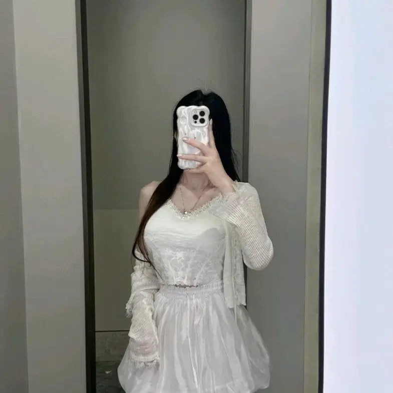 [BUNJANG] Imported Clothing Summer Sleeveless Cardigan Set / 수입의류 여름나시가디건세트  제이쁨데이트룩 마지막최종가격
