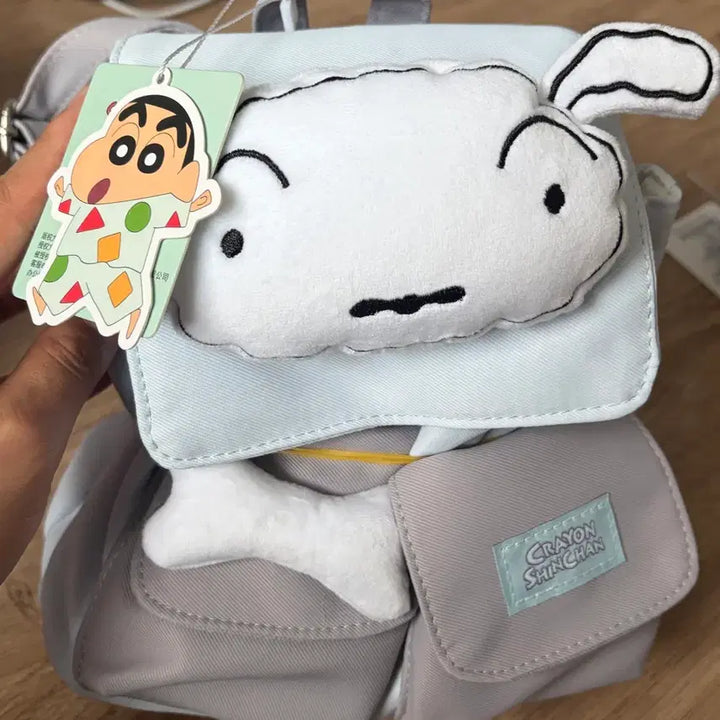 [BUNJANG] Crayon Shin-chan White Dog Backpack Bag / (미사용) 짱구 흰둥이 백팩 가방