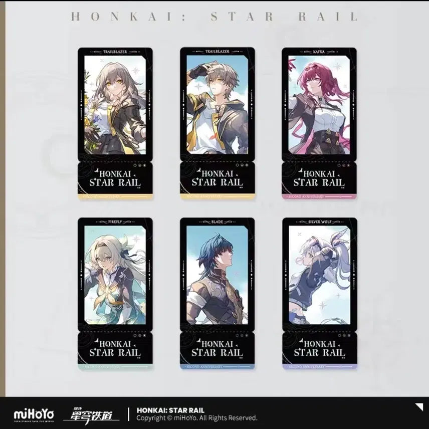 [BUNJANG] Honkai: Star Rail Congratulatory Greeting Film Card Bandai Silver Wolf Kafka Blade / 10일공구마감) 스타레일 축하인사 필름 카드 반디 은랑 카프카 블레이드