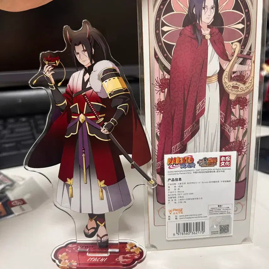 [BUNJANG] Naruto Itachi Acrylic Stand &amp; Paper Goods Bundle Set / 나루토 이타치 아크릴 지류 일괄