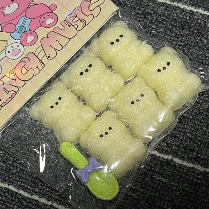 [BUNJANG] Handmade "Mallyi" Squeeze Toy Set - 6 Bear Characters (Sealed) / 미개봉 새상품 곰돌이 6마리 말랑이 키덜트 수제말랑이