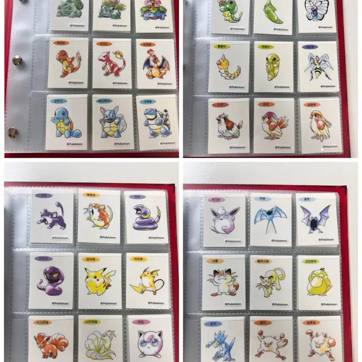 [BUNJANG] Pokemon 30th Anniversary Charizard Sticker Book + First Edition Artwork Sticker Set (100 Types) / 포켓몬스터 30주년 리자몽 띠부씰북 + 초판 아트워크 띠부씰 100종
