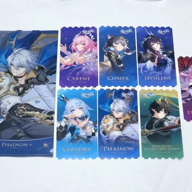 [BUNJANG] GIGO Collaboration Transparent Ticket &amp; Mini Holder Set / 붕괴스타레일 일본gigo콜라보 특전 투명티켓 투명 미니홀더