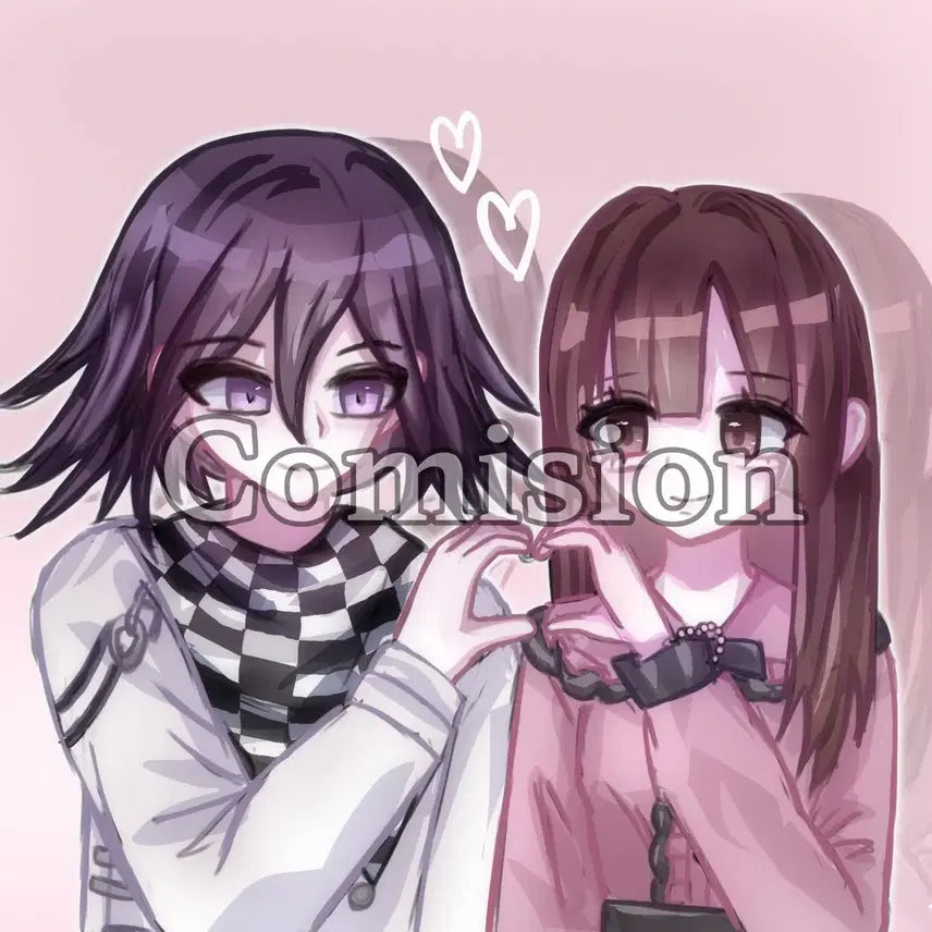 [BUNJANG] Custom Character Illustration Service - Geine Style / [2인 0.25] 미소녀 지뢰계 그림 커미션 페어 드림 중퀄