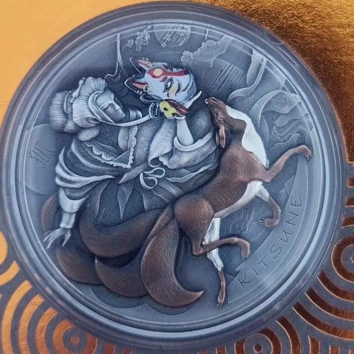 [BUNJANG] 2022 Niue 2oz 99.9% Silver Fox Mask Coin / 2022 니우에 2온스키츠네 여우 가면 999% 실버