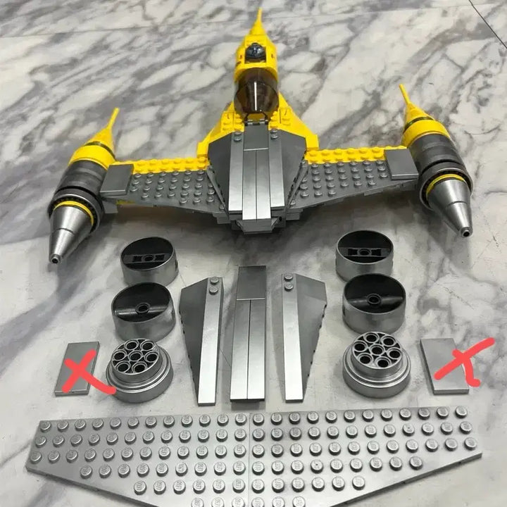 [BUNJANG] LEGO Star Wars Naboo Starfighter Custom Painted Brick Set (for 75092, 75442) / 광복절 연휴 도색 예정) 레고 스타워즈 나부 스타파이터 도색 브릭세트(75092,75442