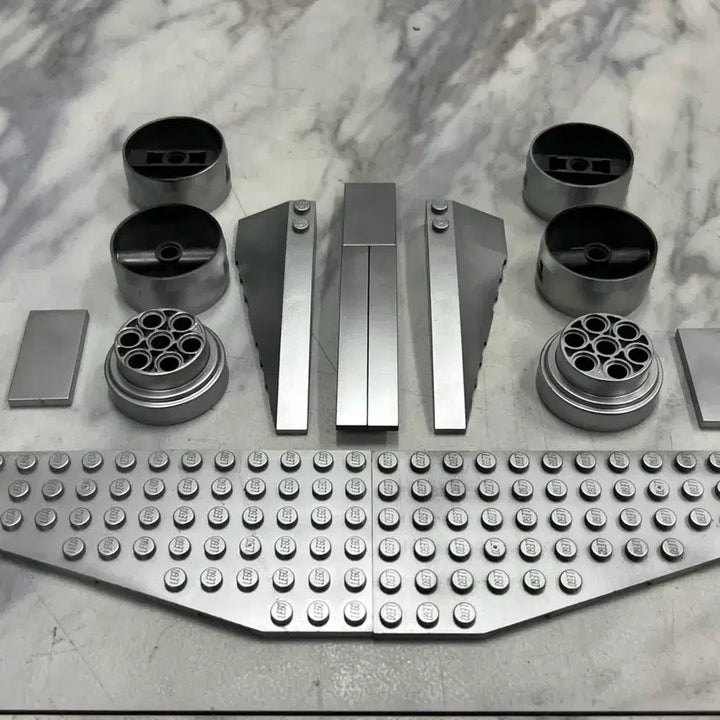 [BUNJANG] LEGO Star Wars Naboo Starfighter Silver Painted Brick Set / 레고 스타워즈 나부 스타파이터 실버 도색 브릭세트(75092,75442