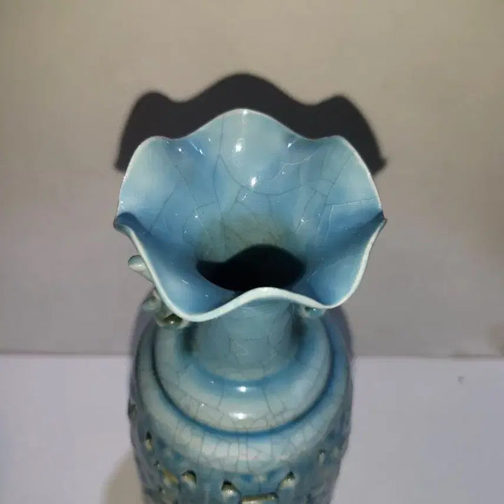 [BUNJANG] Chinese Celadon Vase with Openwork / 중국도자기 시요