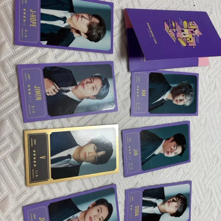 [BUNJANG] BTS V Kim Taehyung Bang Bang Con The Live Message Photocard Gold / 방방콘 더 라이브 메세지 포토 뷔 김태형 골드