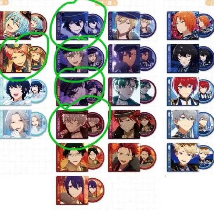 [BUNJANG] Ensemble Stars! Split Set (Trading Pins) / 중스타 앙스타 공구 리츠 세나 이즈미 레오 미카 쥰 히요리 에이치 카오루