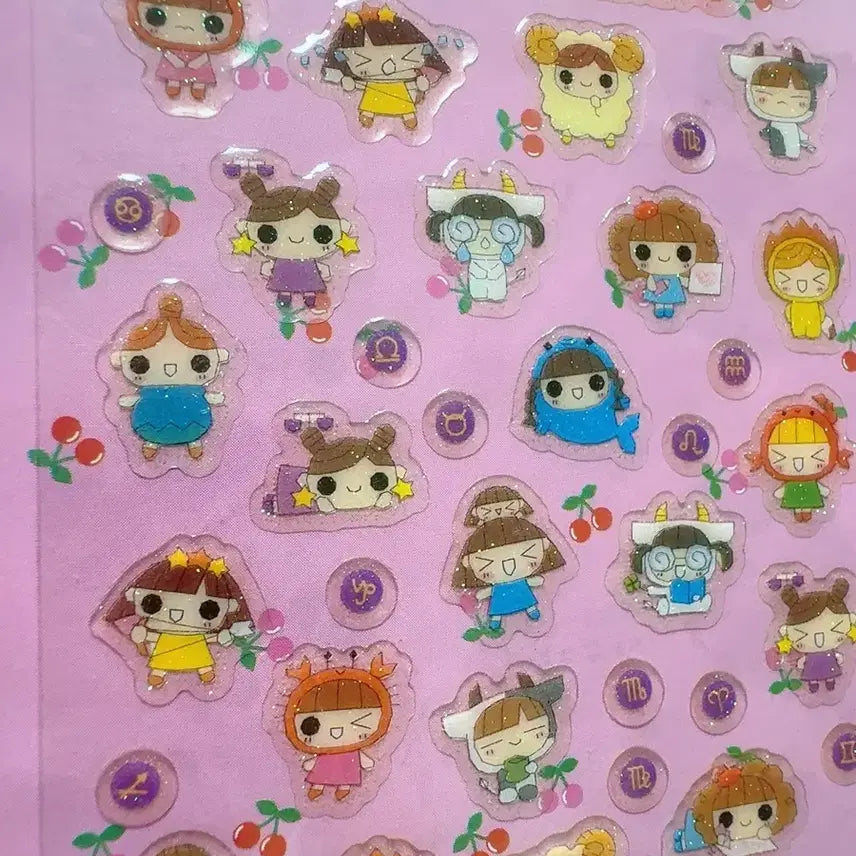[BUNJANG] Uranaiko Zodiac Epoxy Sticker / [고전문구]우라나이꼬 별자리 에폭시 스티커