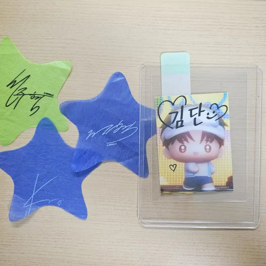 [BUNJANG] Resin Sparkles Jinx Kim Dan Mini Photocard (POB) / 레진 스파클즈 입장특전 징크스 김단 뽀시래기 미니 포토카드 양도