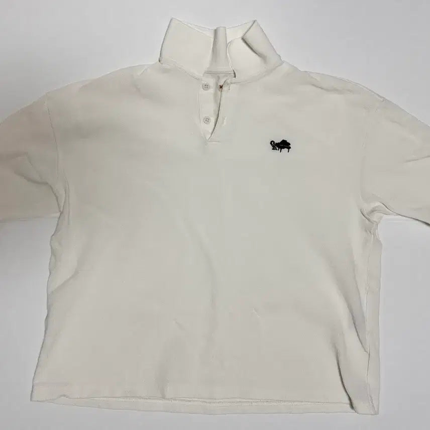 [BUNJANG] Kapital Dry Pique Box Polo Piano Embroidery White T-Shirt / 1) 캐피탈 드라이 피케 박스 폴로 피아노 자수 화이트